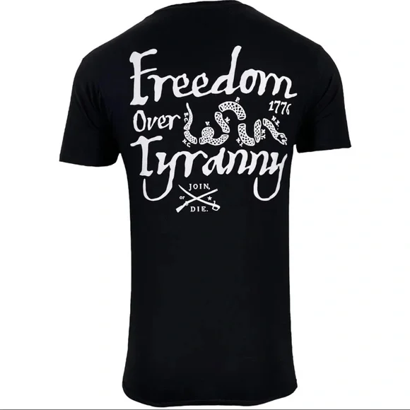 Howitzer Style Men's T-Shirt Over Tyranny Military Grunt MFG - Picture 4 of 10